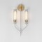 Maxim Lighting Regent 2-Light Wall Sconce, Light French Gray/Natural Aged Brass 16170CLLFGNAB - alternate 4